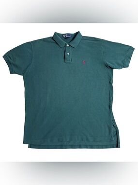 Vintage 90’s Polo Ralph Lauren Golf Preppy Polo Shirt Men’s XL Forest Green Boxy